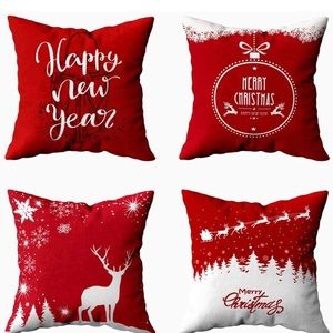 Christmas pillow covers set of 4